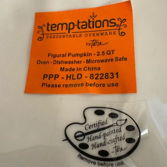Temptations Tara Thanksgiving Fall Old World Pumpkin Patch Bundt Cake Pan Lid - Picture 5 of 10